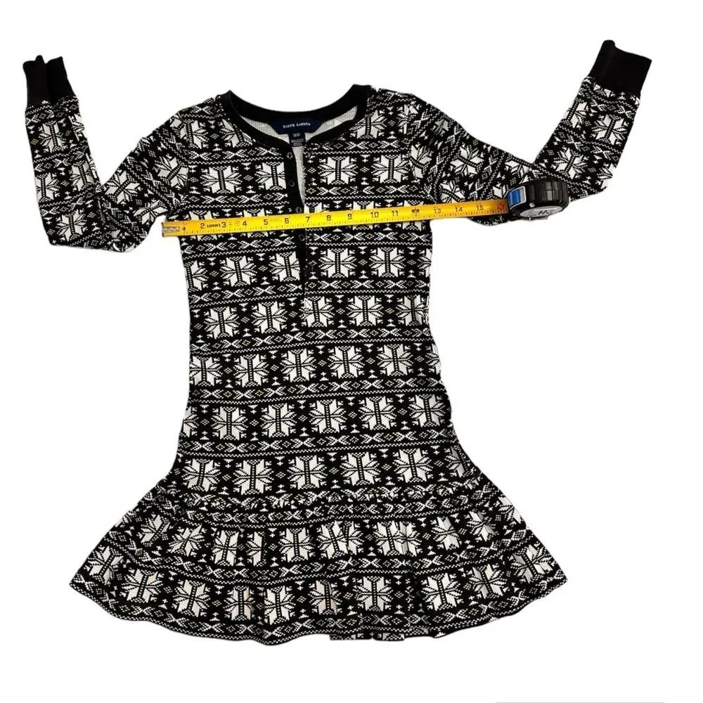 Ralph Lauren‎ Girl's Thermal Waffle Dress, Size S (7)